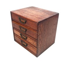 Cassettiera antica da tavolo