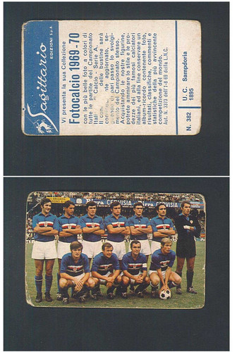 Figurina fotocalcio sagittario - figurina,