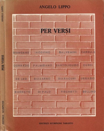 Per versi giancane - versi.,