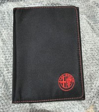 Libretto  Porta Documenti ALFA ROMEO ORIGINALE nero con Logo in Ricamo Rosso