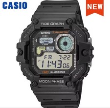 CASIO WS-1700H Black Silicone