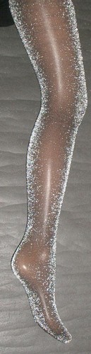 Collant donna nero glitter