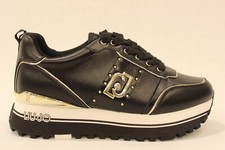 LIU JO MAXI WONDER 71 BF4003 P0102 ginnastica donna pelle/ecopelle black 22222