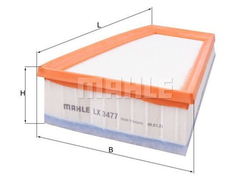 Filtro aria mahle lx3477 - filtro,