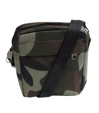 Borsa militare mimetica, borsa a tracolla, stile esercito, cachi dominante.
