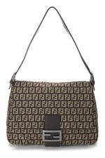 Fendi brown zucchino - fendi, canvas