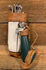 2 mini borse e mazze da golf