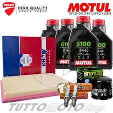Tagliando DUCATI Monster 620 / Dark 2002-2006 Kit Olio Motul 5100 Filtri Candele