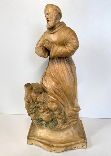 Scultura terracotta san - terracotta,