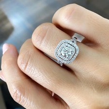 Anello con diamanti veri