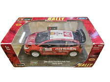 BBURAGO DIE CAST METAL RALLY 2008 CITROEN DANIEL SORDO WRC TOTAL WORLD RALLY 1/3