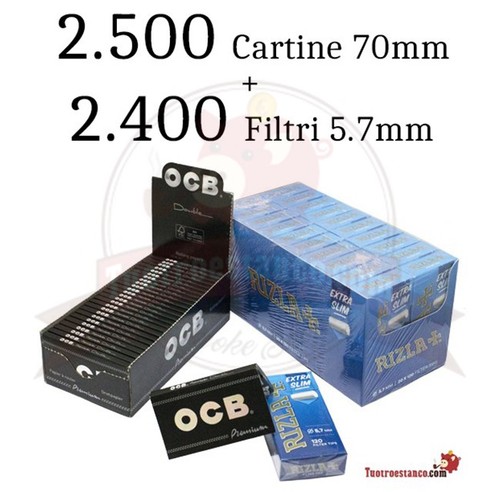 Cartine ocb premium doppia - cartine,