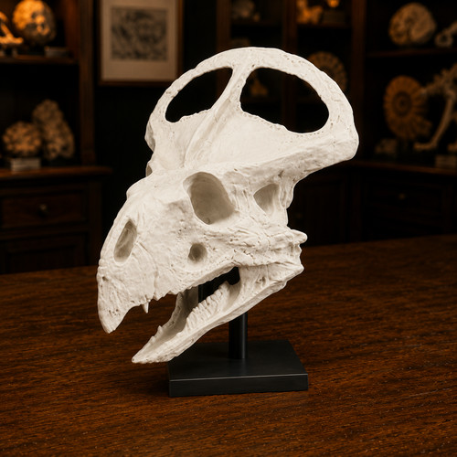 Protoceratops skull white - skull, pla