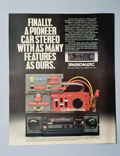 SPARKOMATIC PIONEER VINTAGE MAGAZINE ADVERT PUBBLICITA ORIGINAL 80s