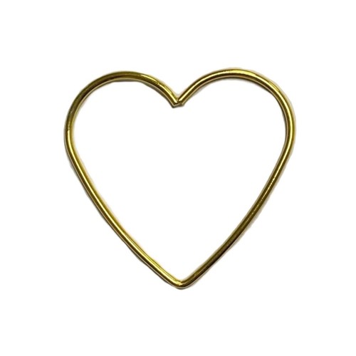 24x cuore metallo dorato - cuore, in