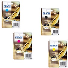 EPSON T1621 T1622 T1623 T1624 T1626 CARTUCCIA ORIGINALE BK C M Y KIT 5.4/3ml