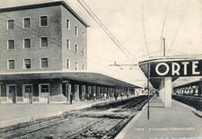 Cartolina Lazio Orte Stazione