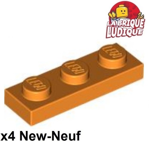 Lego plaque plate 1x3 3x1 - 4x,