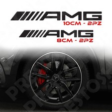 Kit 4PZ ADESIVI AMG Mercedes Benz Auto pinze freno Classe A C CLA E 10/8CM