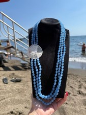 Collana Agata Blu E Cammeo 