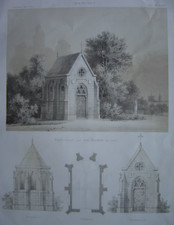 Lithographie Tombeau de