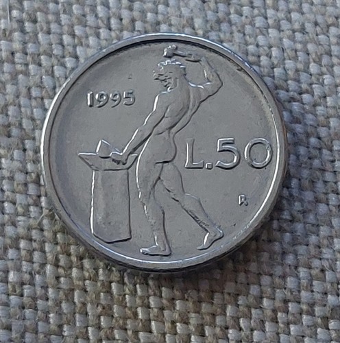 Rara micro moneta lire - 50,