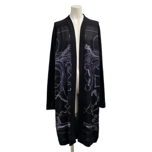 Cardigan donna hermes nero - cardigan,