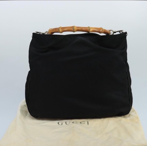 Guccibamboohandle nylon bag - guccibamboohandle,