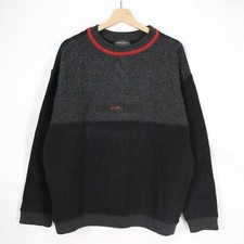 Maglione Carlo Colucci Sport in lana vergine nero taglia L da uomo