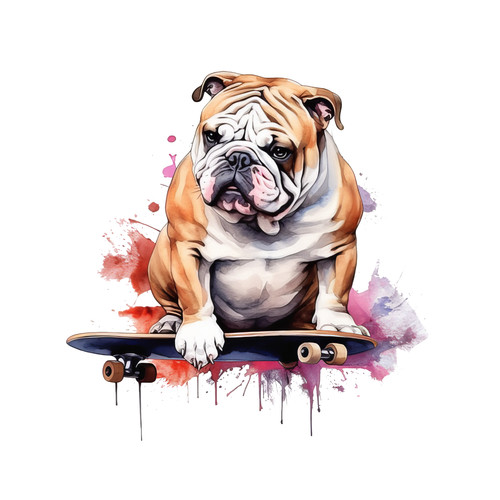 Adesivi auto bulldog inglese - adesivi,
