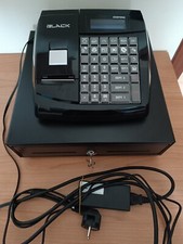 REGISTRATORE DI CASSA  MODELLO CUSTOM BIG PLUS BLACK+CASSETTO E ALIMENTATORE