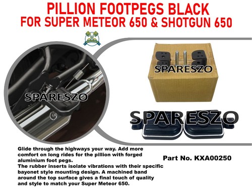 Pillion footpegs black - footpegs,, black"