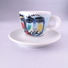 Tazzina ILLY cup SANDRO CHIA SIGNED Illy collection 1993 - MILANO facce italiane