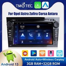 Per Vauxhall Corsa C/D Antara Astra H GPS Autoradio CarPlay Stereo 7" Android 13