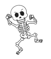 2 pz Adesivi Auto Scheletri