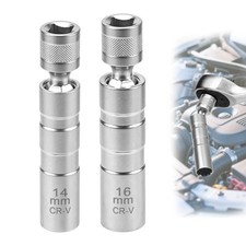 MumdoYAL 2 Pezzi Chiave per Candele Auto, 16 mm / 14 mm Chiave Universale (x7O)