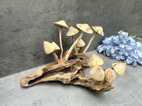 Scultura fungo legno - fungo,