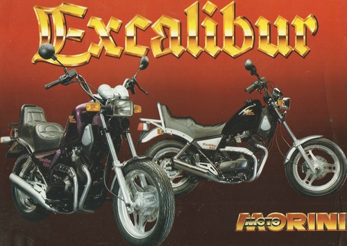 Brochure moto morini - morini, excalibur
