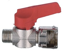 RUBINETTO DI LINEA CON DADO