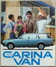 TOYOTA Carina Van Brochure