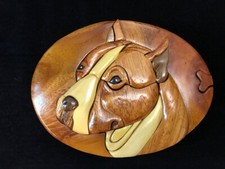 Hand crafted 3D Intarsia Wood