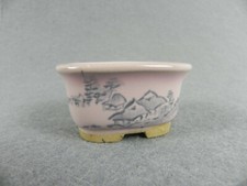 Piccolo Vaso per Piante Bonsai Giapponese Con Marchio Marchiato Vasetto Japan 