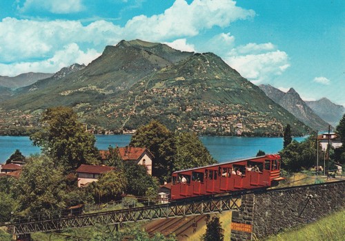 Cartolina lugano veduta di - /,