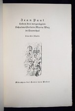Jean Paul, Vita del maestro di