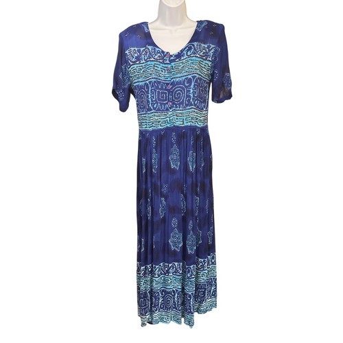 Maxi abito vintage - , blu