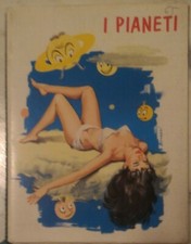 Calendarietto da barbiere “I PIANETI” 1965 Grafiche Mignani Umberto - Bologna