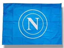 SSC Napoli Bandiera Poliestere Prodotto Ufficiale Logo Misura 100x140 cm