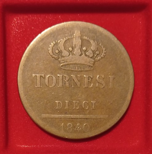 Moneta tornesi 1840 regno - 10,