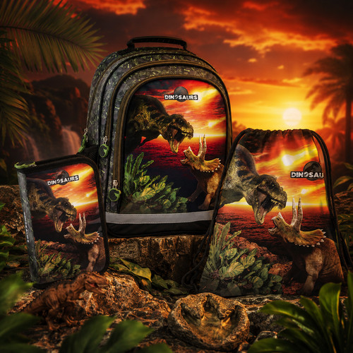 Zaino scuola dinosauri 1 - scuola,