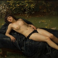 Nudo Prato Primavera Femmina